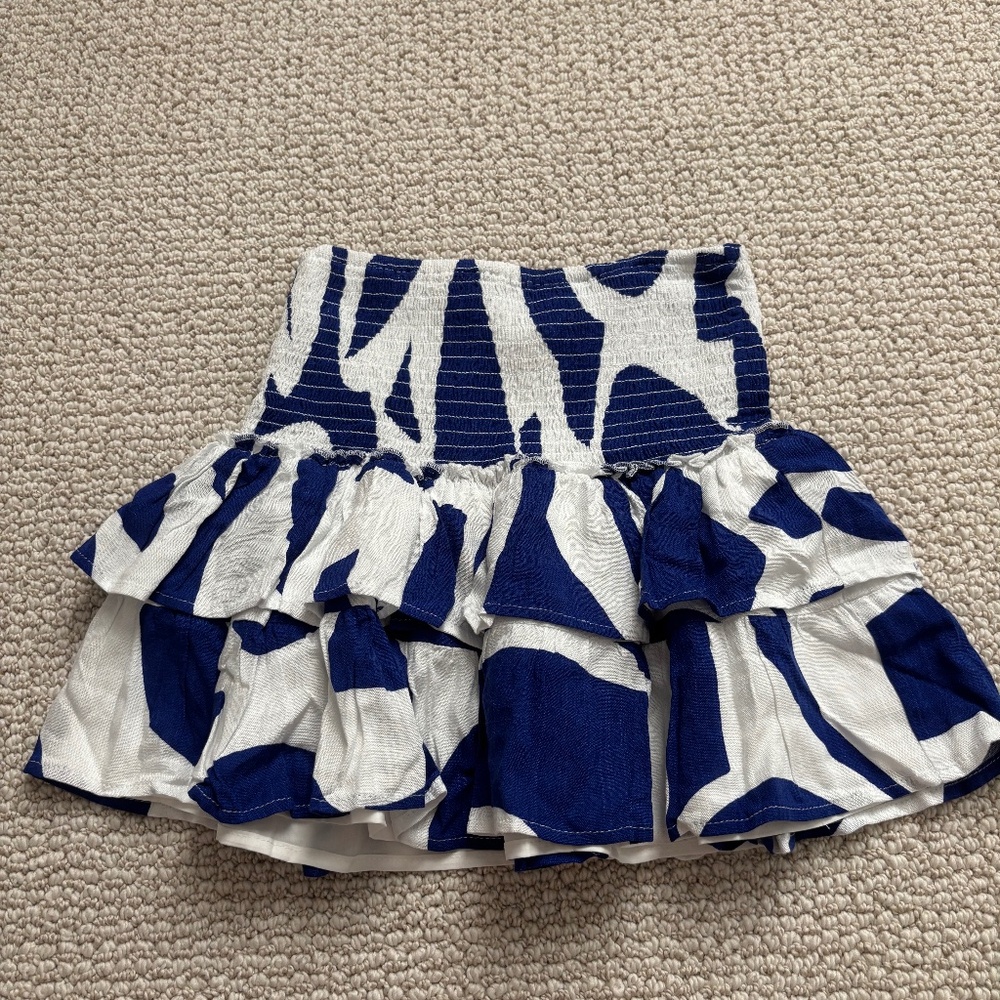 Preppy pallate blue and white preppy skirt